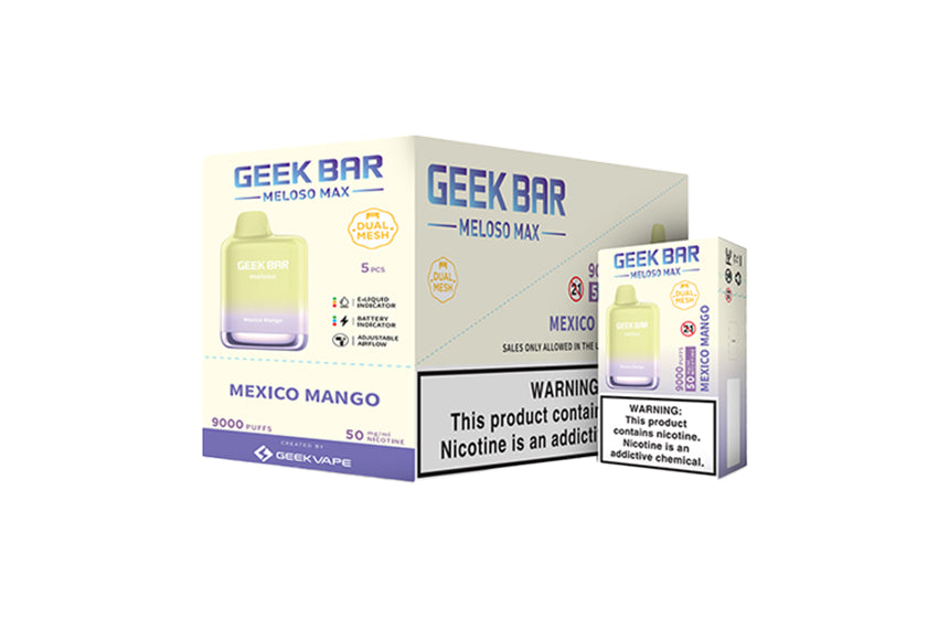 GEEK BAR Meloso MAX 9000 Disposable  (Display Box of 5)