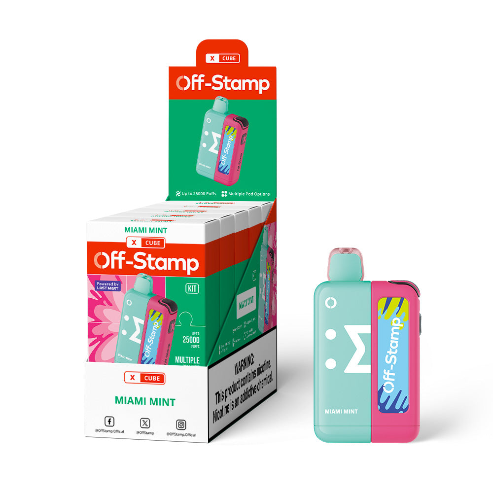 Off-Stamp X Cube 25K Disposable KIT 5% (Display Box of 5)