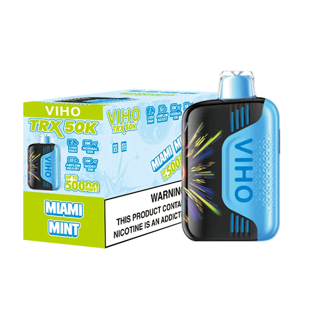 VIHO TRX 50K Disposable Vape Pods 5%（display box of 5）