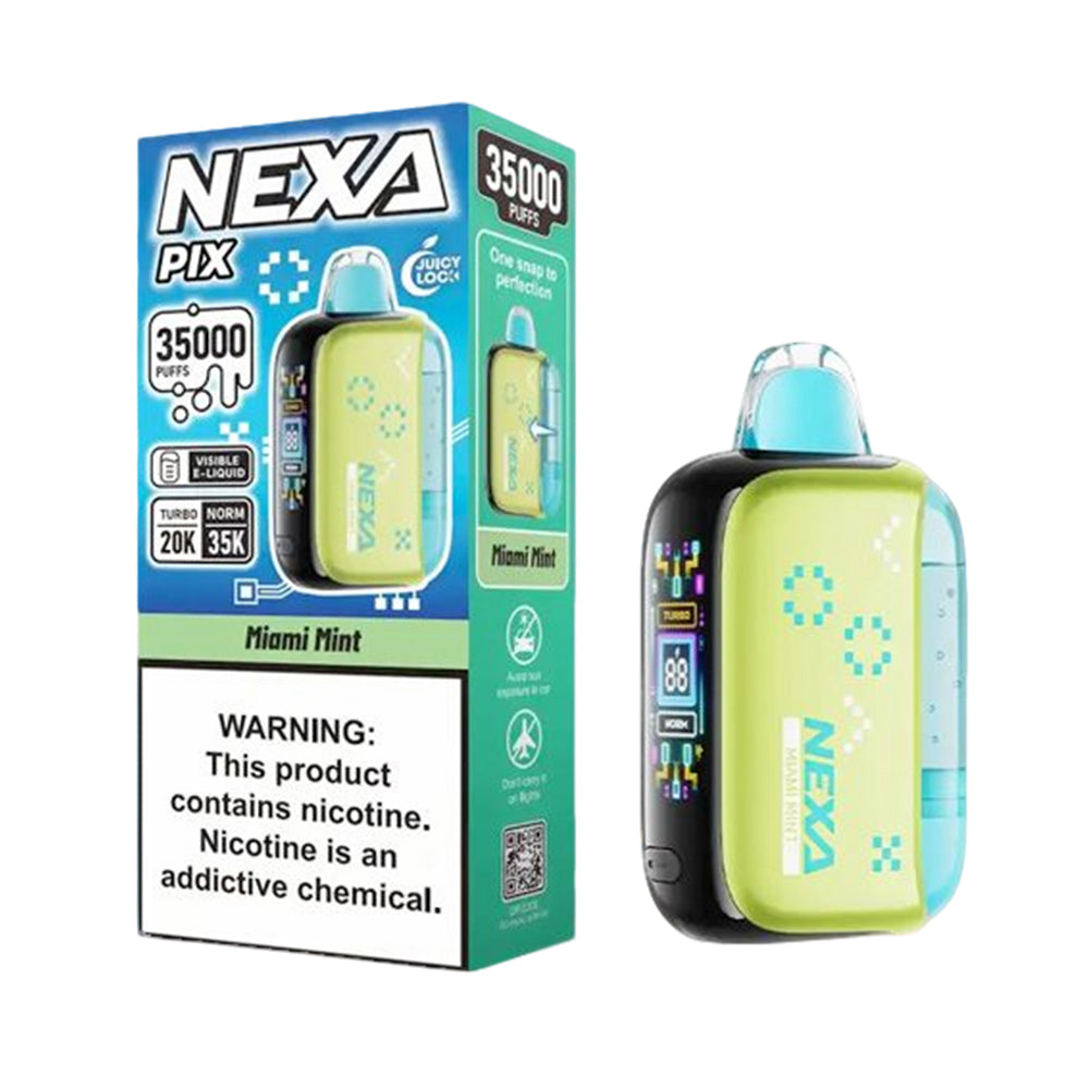 NEXA PIX 35k disposable vape pods 5% (display box of 5)