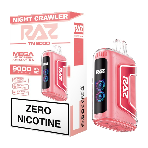 Raz TN9000 Zero Nicotine Disposable (Display Box of 5)