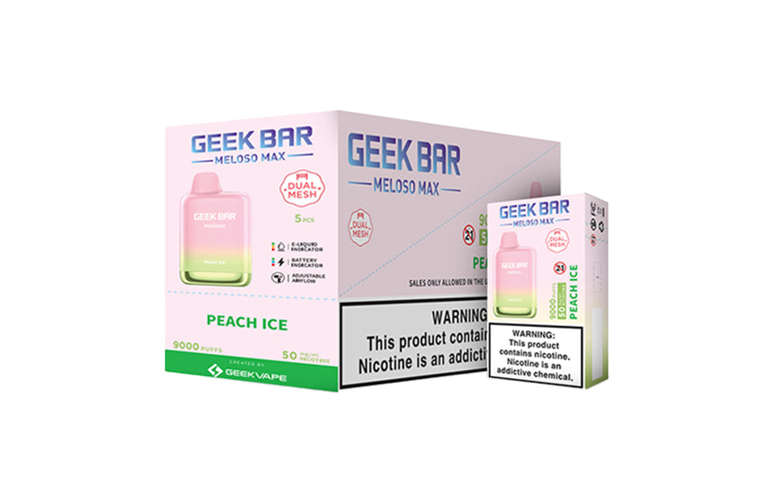 GEEK BAR Meloso MAX 9000 Disposable  (Display Box of 5)