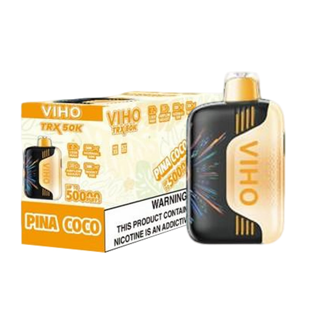 VIHO TRX 50K Disposable Vape Pods 5%（display box of 5）