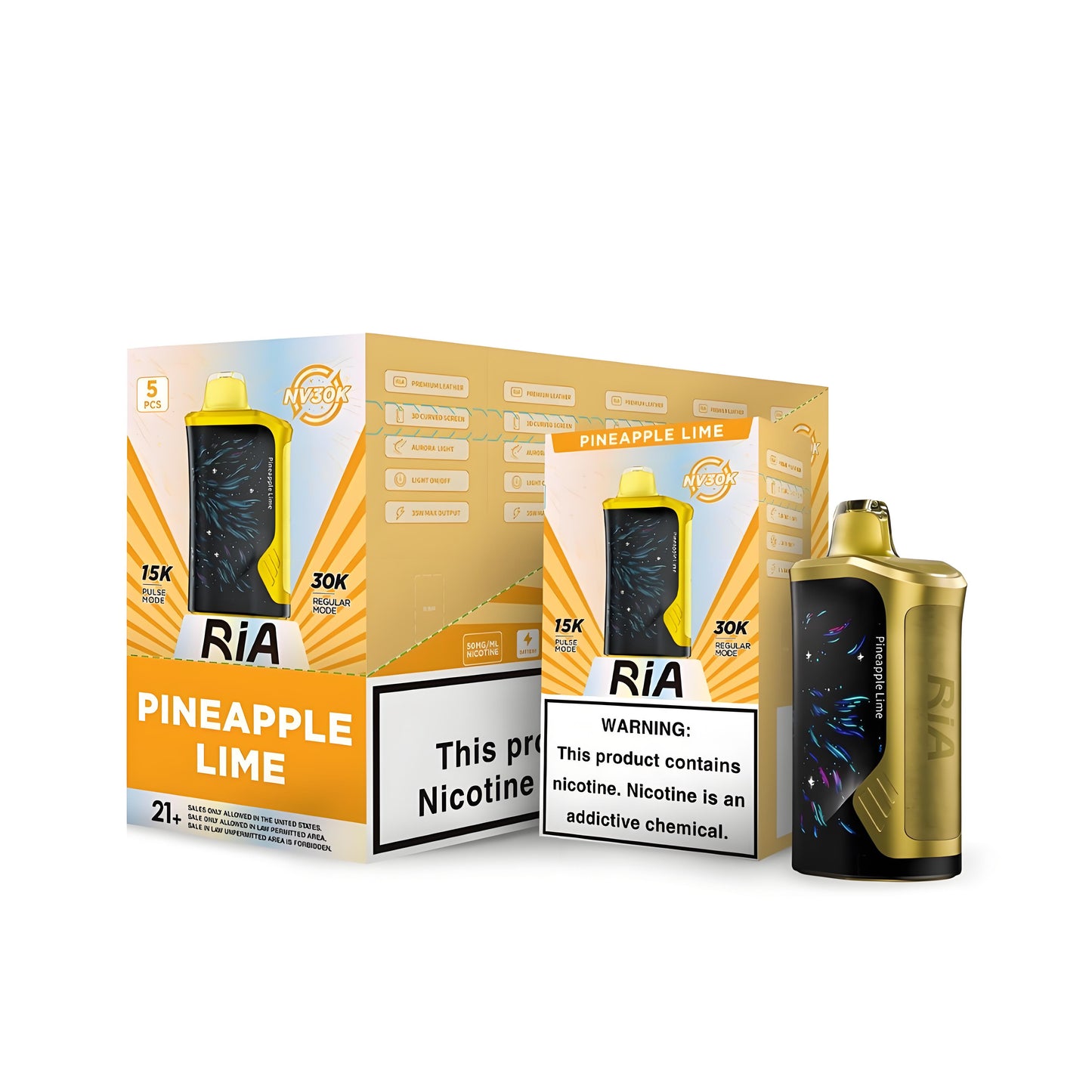 RIA NV30K Disposable 5% (Display Box of 5)