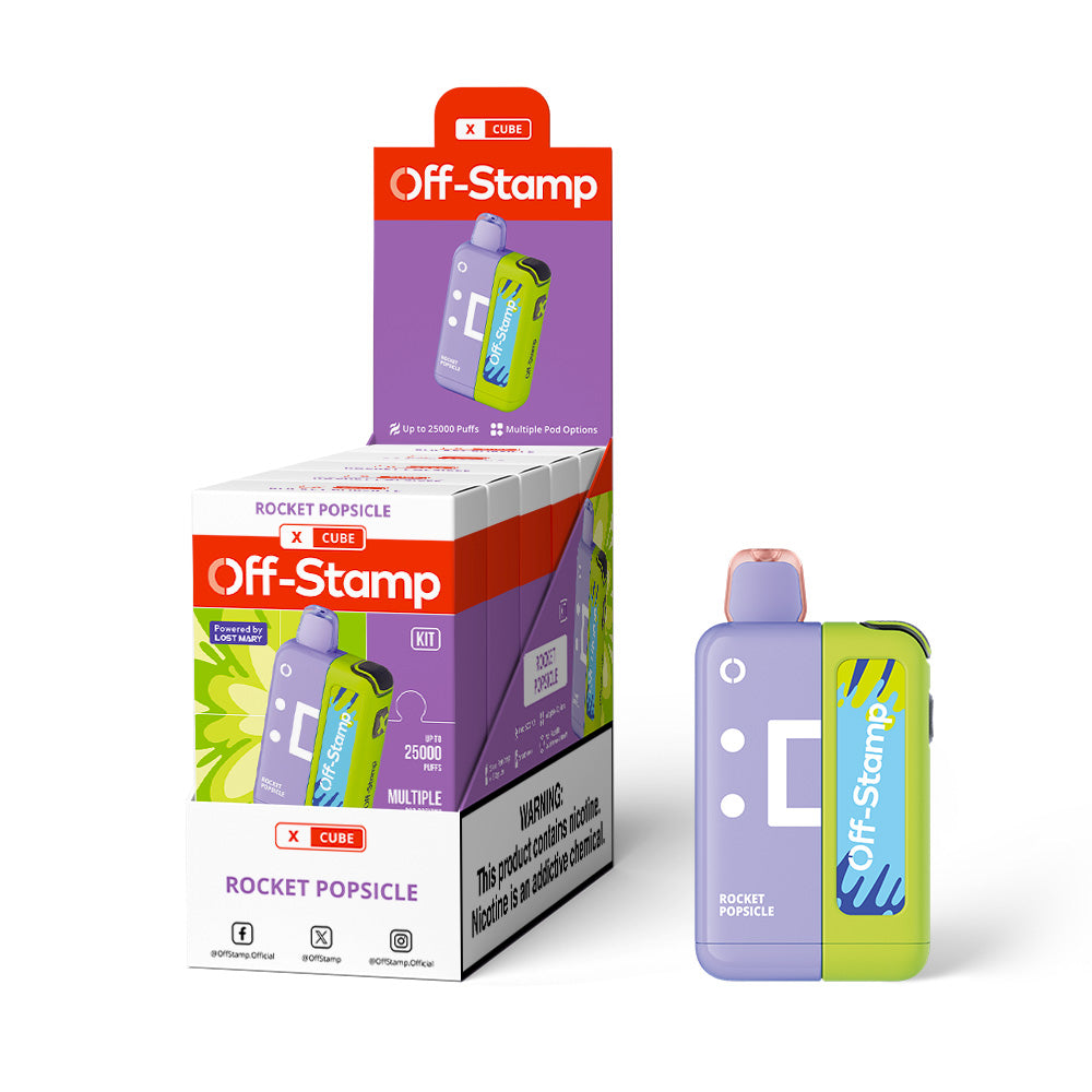 Off-Stamp X Cube 25K Disposable KIT 5% (Display Box of 5)