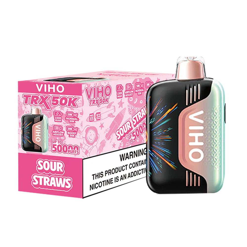 VIHO TRX 50K Disposable Vape Pods 5%（display box of 5）