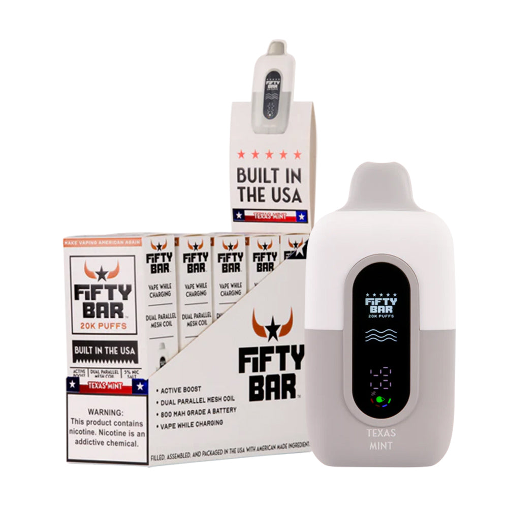 Fifty Bar 20K Disposable Pods 5%(Display Box of 5)