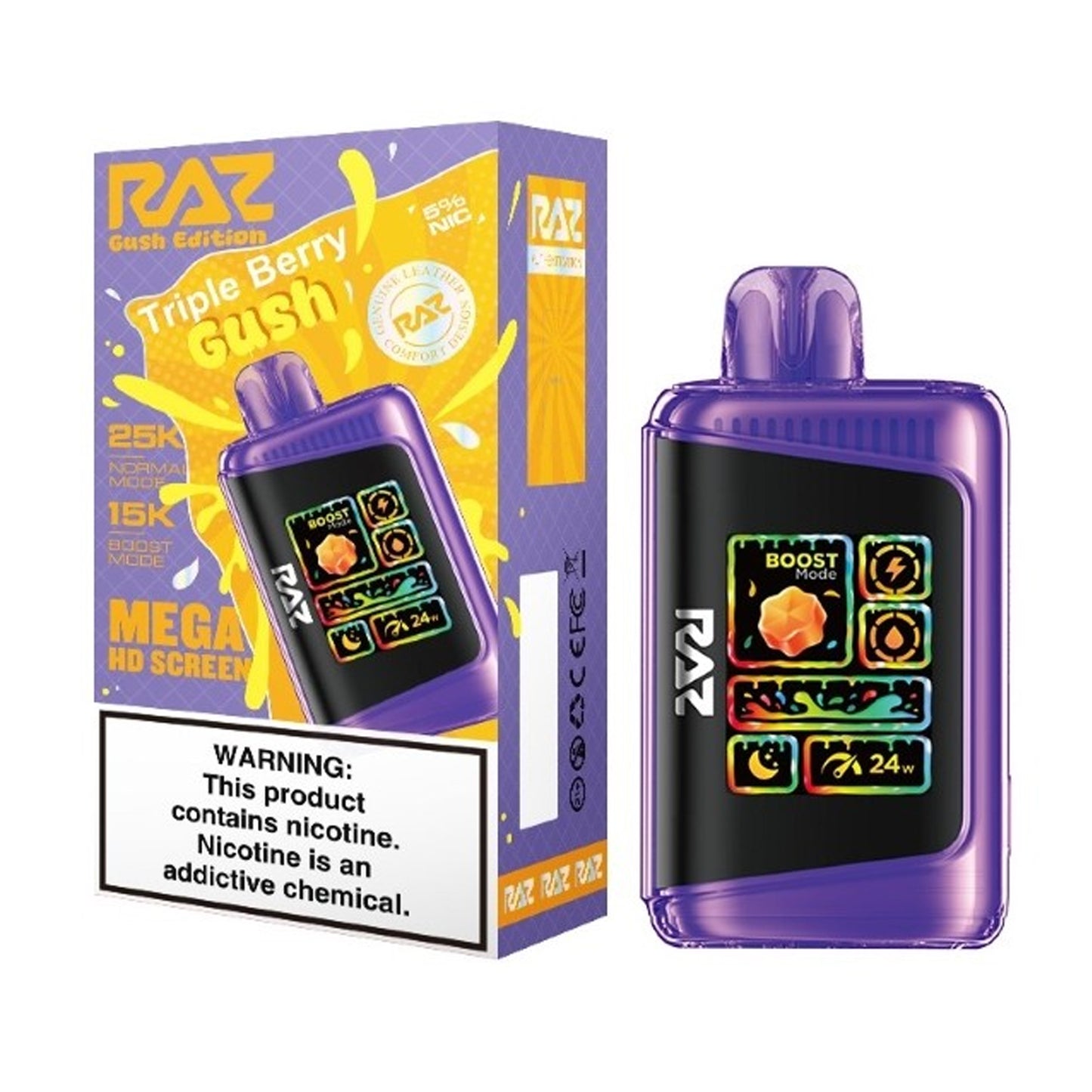 RAZ LTX 25K Gush Edition Disposable 5% (Display Box of 5)