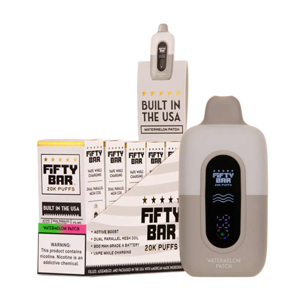 Fifty Bar 20K Disposable Pods 5%(Display Box of 5)