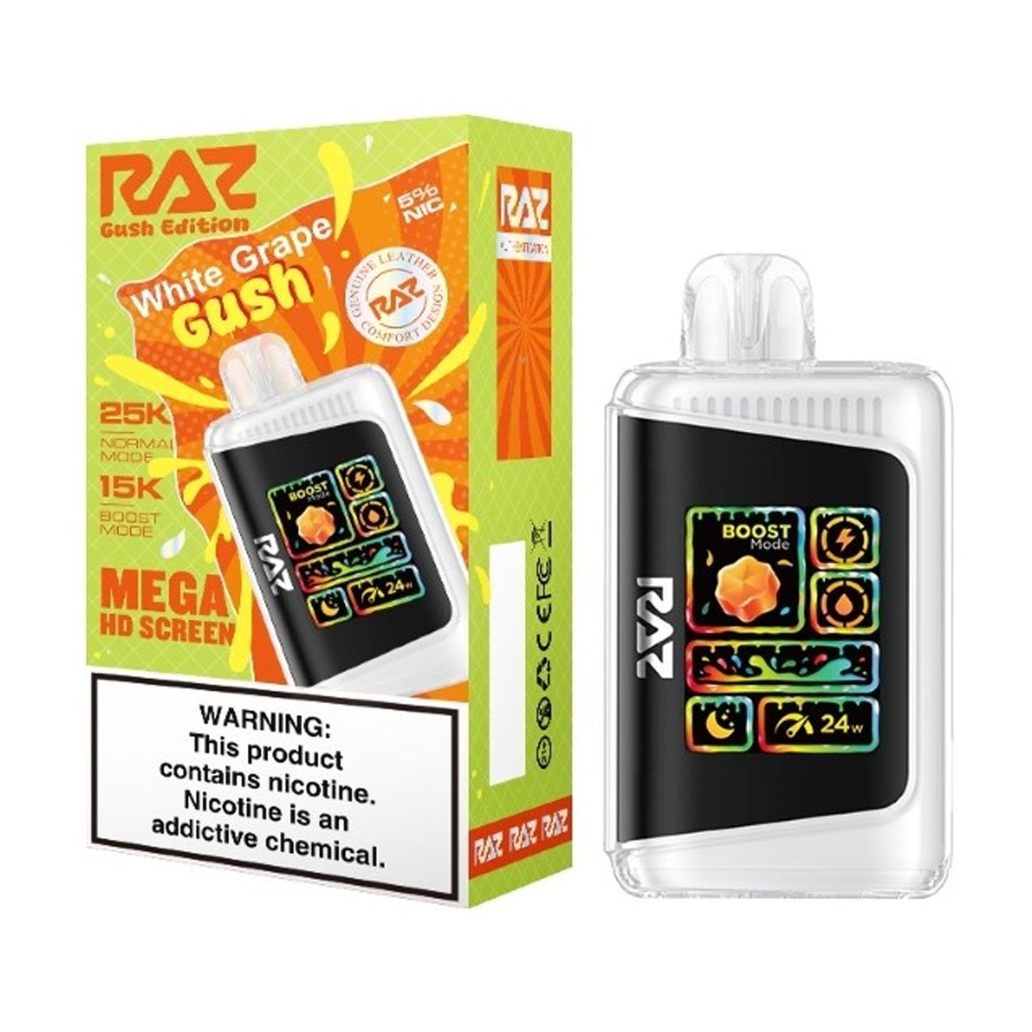 RAZ LTX 25K Gush Edition Disposable 5% (Display Box of 5)