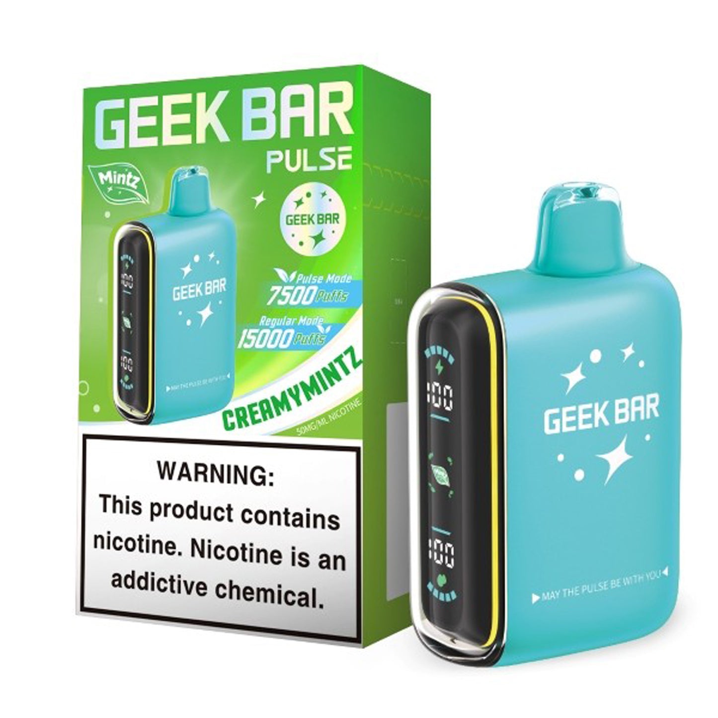 GEEK BAR Pulse 15K Disposable Mint Edition (Display box of 5)