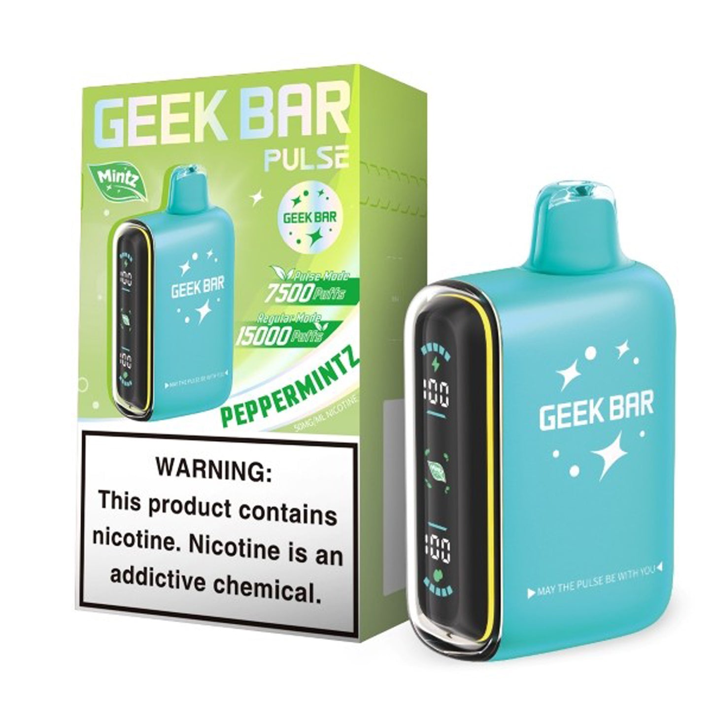 GEEK BAR Pulse 15K Disposable Mint Edition (Display box of 5)