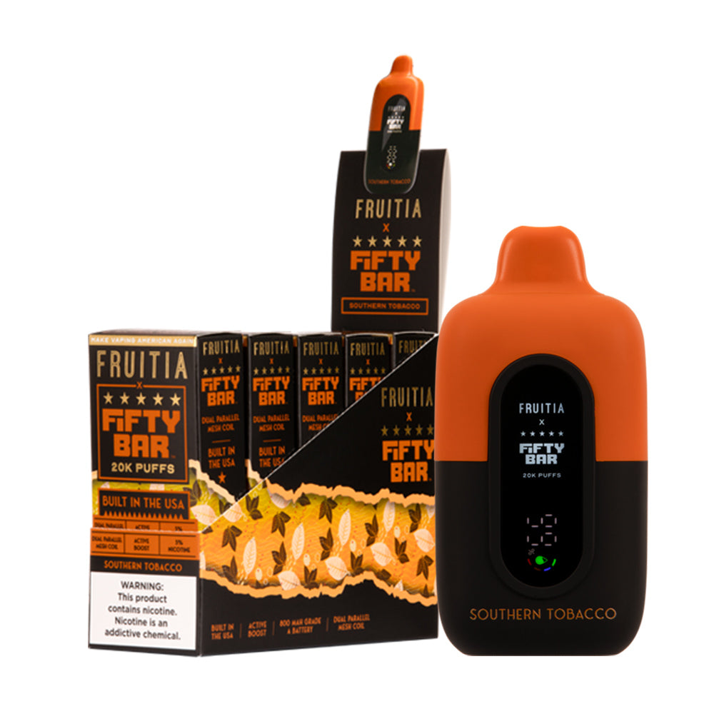 Fruitia X Fifty Bar 20K Disposable pods 5%(Display Box of  5)