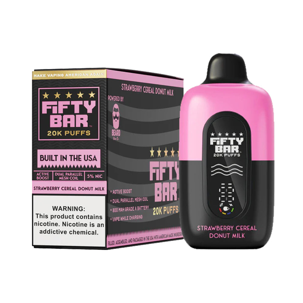 Fifty Bar 20K Disposable Pods 5%(Display Box of 5)