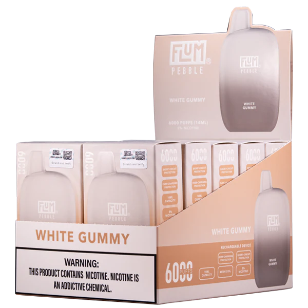 Flum Pebble 6000 Puffs Disposable (Display Box of 10)